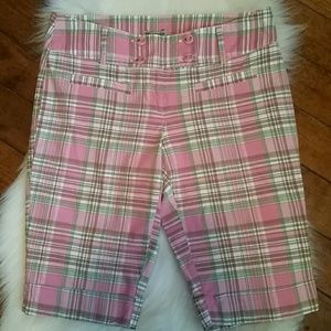 Plaid Bermuda Shorts